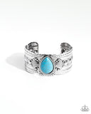 Canyon Cantina - Blue Bracelet - Paparazzi Accessories Bracelet Bedazzle Me Pretty Mobile Fashion Boutique