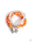 Canyonland Color - Orange Bracelet - Paparazzi Accessories Bracelet Bedazzle Me Pretty Mobile Fashion Boutique