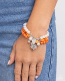 Canyonland Color - Orange Bracelet - Paparazzi Accessories Bracelet Bedazzle Me Pretty Mobile Fashion Boutique