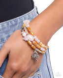 Capricious Collision - Pink Bracelet - Paparazzi Accessories Bracelet Bedazzle Me Pretty Mobile Fashion Boutique