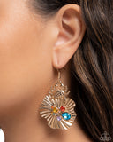 Capricious Crab - Gold Earrings - Paparazzi Accessories Earrings Bedazzle Me Pretty Mobile Fashion Boutique