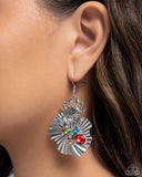 Capricious Crab - Red Earrings - Paparazzi Accessories Earrings Bedazzle Me Pretty Mobile Fashion Boutique
