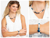 Captivating Can-Can - Blue Complete Look  - Paparazzi Accessories Bedazzle Me Pretty Mobile Fashion Boutique
