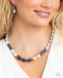 Captivating Can-Can - Blue Complete Look  - Paparazzi Accessories Bedazzle Me Pretty Mobile Fashion Boutique