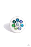 Captivating Centerpiece - Blue Ring - Paparazzi Accessories Ring Bedazzle Me Pretty Mobile Fashion Boutique