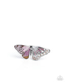 Carefree Canvas - Brown Ring - Paparazzi Accessories Ring Bedazzle Me Pretty Mobile Fashion Boutique