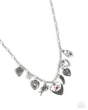 Caring Collection - White Necklace - Paparazzi Accessories Necklace Bedazzle Me Pretty Mobile Fashion Boutique