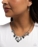 Caring Collection - White Necklace - Paparazzi Accessories Necklace Bedazzle Me Pretty Mobile Fashion Boutique