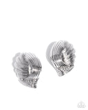 Carnivale Confidence - Silver Post Earrings - Paparazzi Accessories Post Earrings Bedazzle Me Pretty Mobile Fashion Boutique