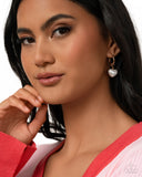 Carriage Chic - Gold Earrings - Paparazzi Accessories Earrings Bedazzle Me Pretty Mobile Fashion Boutique