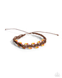 Cast a Wide Net - Orange Bracelet - Paparazzi Accessories Bracelet Bedazzle Me Pretty Mobile Fashion Boutique