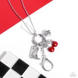 Casual Cowboy - Red Lanyard - Paparazzi Accessories Lanyard Bedazzle Me Pretty Mobile Fashion Boutique