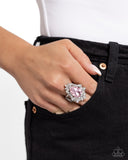 Catering Class - Pink Ring - Paparazzi Accessories Ring Bedazzle Me Pretty Mobile Fashion Boutique