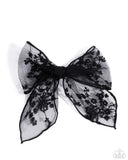 Catwalk Chic - Black Hair Clip - Paparazzi Accessories Hair Clip Bedazzle Me Pretty Mobile Fashion Boutique