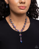 Celestial Class - Blue Necklace - Paparazzi Accessories Necklace Bedazzle Me Pretty Mobile Fashion Boutique