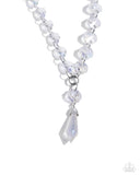 Celestial Class - White Necklace - Paparazzi Accessories Necklace Bedazzle Me Pretty Mobile Fashion Boutique