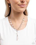 Celestial Class - White Necklace - Paparazzi Accessories Necklace Bedazzle Me Pretty Mobile Fashion Boutique