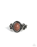 Celtic KNOT-out - Brown Ring - Paparazzi Accessories Ring Bedazzle Me Pretty Mobile Fashion Boutique