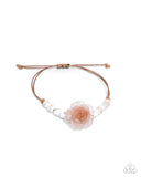 Ceramic Chic - Brown Bracelet - Paparazzi Accessories Bracelet Bedazzle Me Pretty Mobile Fashion Boutique