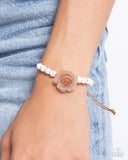 Ceramic Chic - Brown Bracelet - Paparazzi Accessories Bracelet Bedazzle Me Pretty Mobile Fashion Boutique