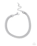 Chained Constitution - Silver Mens Bracelet - Paparazzi Accessories Mens Bracelet Bedazzle Me Pretty Mobile Fashion Boutique
