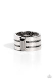 Champions Club - Silver Ring - Paparazzi Accessories Ring Bedazzle Me Pretty Mobile Fashion Boutique