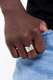Champions Club - Silver Ring - Paparazzi Accessories Ring Bedazzle Me Pretty Mobile Fashion Boutique