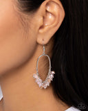 Chandelier Check - Pink Earrings - Paparazzi Accessories Earrings Bedazzle Me Pretty Mobile Fashion Boutique