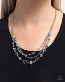 Charismatic Cascade - Blue Necklace - Paparazzi Accessories Necklace Bedazzle Me Pretty Mobile Fashion Boutique