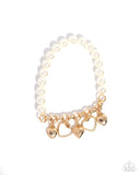 Charming Candidate - Gold Bracelet - Paparazzi Accessories Bracelet Bedazzle Me Pretty Mobile Fashion Boutique