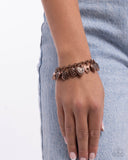 Charming Change - Copper Bracelet - Paparazzi Accessories Bracelet Bedazzle Me Pretty Mobile Fashion Boutique