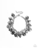Charming Change -Silver Bracelet - Paparazzi Accessories Bracelet Bedazzle Me Pretty Mobile Fashion Boutique