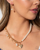 Charming Competitor - Gold Complete Look  - Paparazzi Accessories Bedazzle Me Pretty Mobile Fashion Boutique