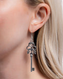 Château Chic - Silver Earrings - Paparazzi Accessories Earrings Bedazzle Me Pretty Mobile Fashion Boutique