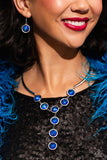 Cheers to Confidence - Blue Necklace - Paparazzi Accessories Necklace Bedazzle Me Pretty Mobile Fashion Boutique