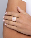Cheers to Perfection - Rose Gold Ring - Paparazzi Accessories Ring Bedazzle Me Pretty Mobile Fashion Boutique