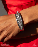Chic Chronicle - White Bracelet - Paparazzi Accessories Bracelet Bedazzle Me Pretty Mobile Fashion Boutique