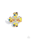 Chic Confession - Yellow Ring - Paparazzi Accessories Ring Bedazzle Me Pretty Mobile Fashion Boutique