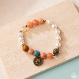 Chic Currency - Orange Bracelet - Paparazzi Accessories Bracelet Bedazzle Me Pretty Mobile Fashion Boutique