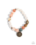 Chic Currency - Orange Bracelet - Paparazzi Accessories Bracelet Bedazzle Me Pretty Mobile Fashion Boutique