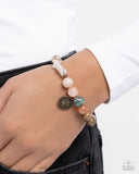 Chic Currency - Orange Bracelet - Paparazzi Accessories Bracelet Bedazzle Me Pretty Mobile Fashion Boutique