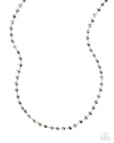 Chiseled Candidate - Blue Necklace - Paparazzi Accessories Necklace Bedazzle Me Pretty Mobile Fashion Boutique