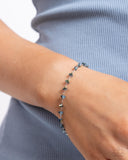 Chiseled Character - Blue Bracelet - Paparazzi Accessories Bracelet Bedazzle Me Pretty Mobile Fashion Boutique