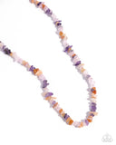 Chiseled Charm - Purple Necklace - Paparazzi Accessories Necklace Bedazzle Me Pretty Mobile Fashion Boutique