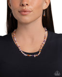 Chiseled Charm - Purple Necklace - Paparazzi Accessories Necklace Bedazzle Me Pretty Mobile Fashion Boutique
