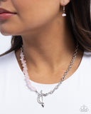 Chiseled Confidence - Pink Necklace - Paparazzi Accessories Necklace Bedazzle Me Pretty Mobile Fashion Boutique