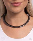 Choker Of The Century - Black Necklace - Paparazzi Accessories Necklace Bedazzle Me Pretty Mobile Fashion Boutique