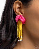 Cinderella Charisma - Multi Post Earrings - Paparazzi Accessories Post Earrings Bedazzle Me Pretty Mobile Fashion Boutique