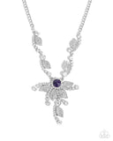Cinematic Chic - Purple Necklace - Paparazzi Accessories Necklace Bedazzle Me Pretty Mobile Fashion Boutique