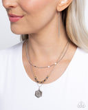 Clandestine Chains - Multi Necklace - Paparazzi Accessories Necklace Bedazzle Me Pretty Mobile Fashion Boutique
